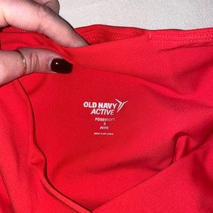 Coral / Red Old Navy Powersoft Legging